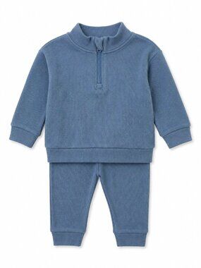 NWT Cloud Island Baby Boy 2 Piece Outfit Set Size 6-9 Months Super Soft Blue